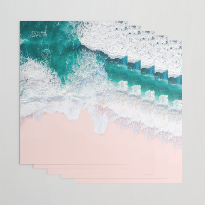 Pink Sand Beach Wrapping Paper Gallery Image 3