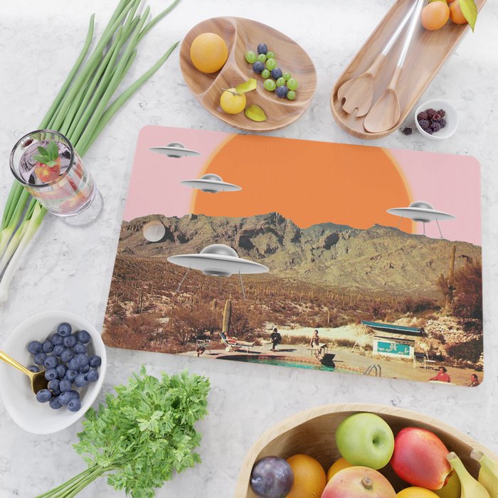 They've arrived! (Square) Cutting Board Gallery Image 2