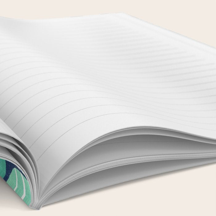 Geometric Tapestry - Aqua Notebook Gallery Image 2