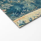 Antique 18th Century Flemish Verdure Green Bird Garden Landscape Tapestry Welcome Mat Gallery Image 2