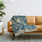 Antique 18th Century Flemish Verdure Green Bird Garden Landscape Tapestry Throw Blanket Gallery Image 1