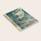 Antique 18th Century Flemish Verdure Green Bird Garden Landscape Tapestry Notebook Gallery Image 3