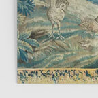 Antique 18th Century Flemish Verdure Green Bird Garden Landscape Tapestry Poster Gallery Image 3