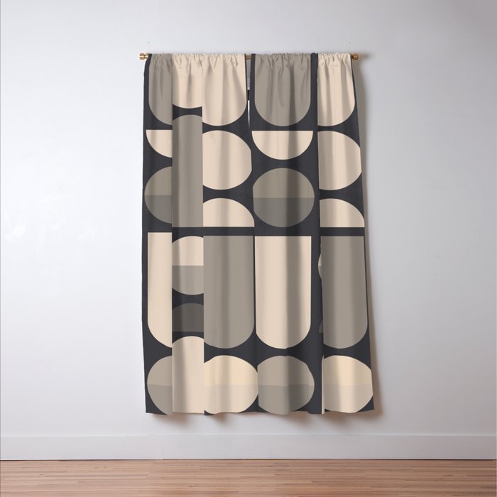 Abstract Geometric Shapes 73 Window Curtain Gallery Image 3