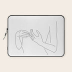 Line Hands 2 Laptop Sleeve Gallery Image 1