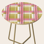 Bold Checked Design Side Table Gallery Image 2