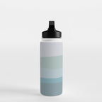 Calming Ocean Waves in Soft Dusty Pastels Water Bottle Gallery Image 3