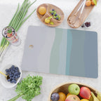 Calming Ocean Waves in Soft Dusty Pastels Cutting Board Gallery Image 2
