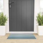 Calming Ocean Waves in Soft Dusty Pastels Welcome Mat Gallery Image 3