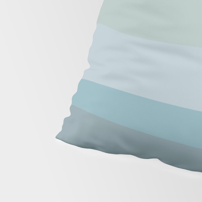 Calming Ocean Waves in Soft Dusty Pastels Pillow Sham Gallery Image 4