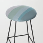 Calming Ocean Waves in Soft Dusty Pastels Stool Gallery Image 2