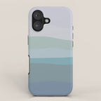 Calming Ocean Waves in Soft Dusty Pastels iPhone Case Gallery Image 1