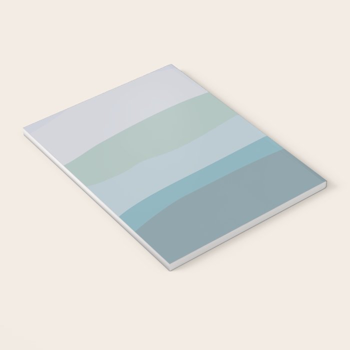 Calming Ocean Waves in Soft Dusty Pastels Notebook Gallery Image 3