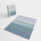 Calming Ocean Waves in Soft Dusty Pastels Jigsaw Puzzle Gallery Image 2