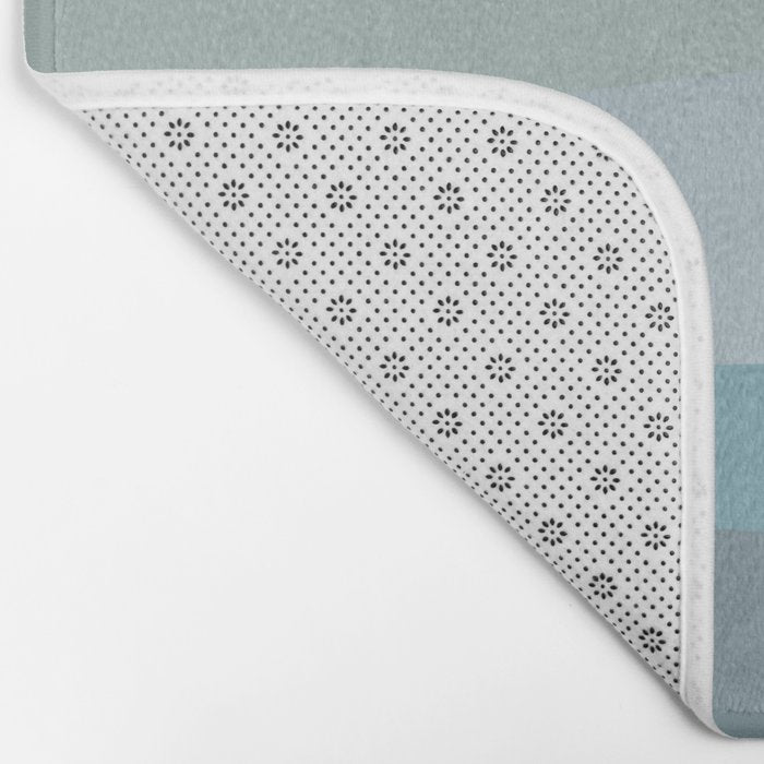 Calming Ocean Waves in Soft Dusty Pastels Bath Mat Gallery Image 2