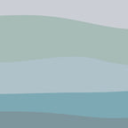 Calming Ocean Waves in Soft Dusty Pastels Coffee Mug Gallery Image 2