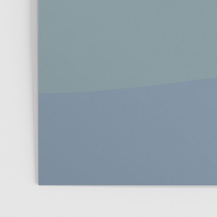 Calming Ocean Waves in Soft Dusty Pastels Poster Gallery Image 3