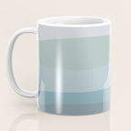 Calming Ocean Waves in Soft Dusty Pastels Coffee Mug Gallery Image 3