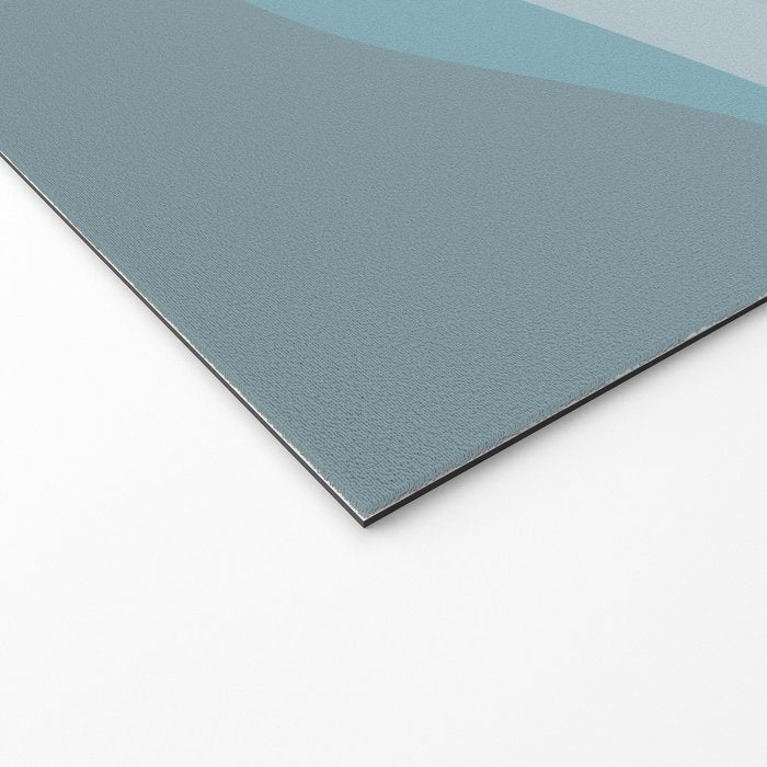 Calming Ocean Waves in Soft Dusty Pastels Welcome Mat Gallery Image 2