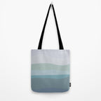 Calming Ocean Waves in Soft Dusty Pastels Tote Bag Gallery Image 2