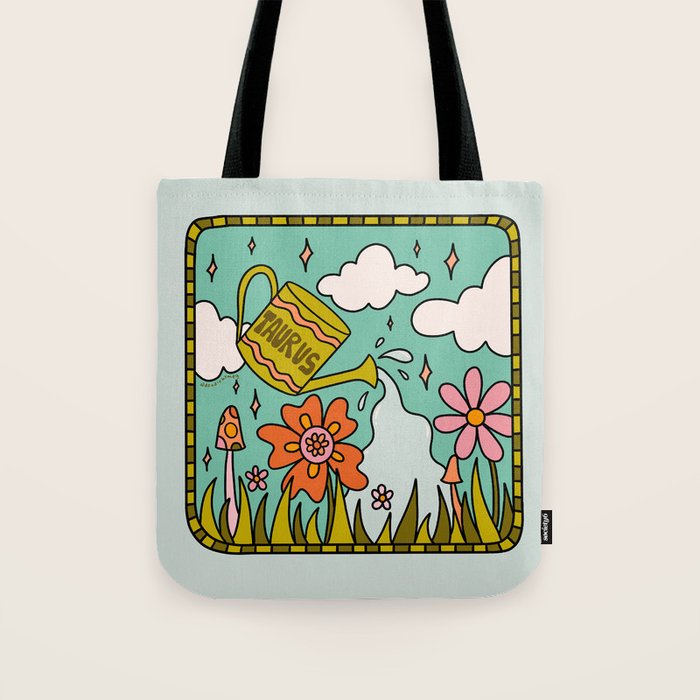 Taurus Garden Tote Bag Gallery Image 1