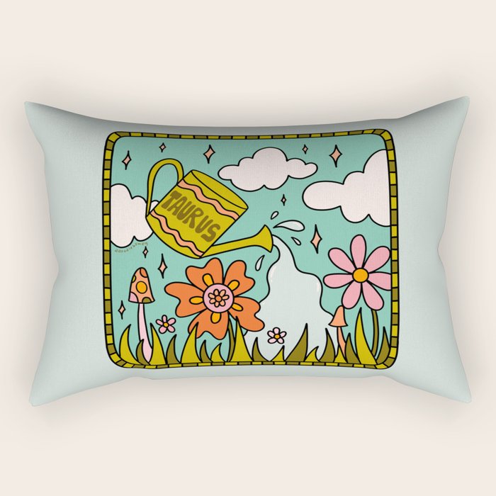 Taurus Garden Rectangular Pillow Gallery Image 1