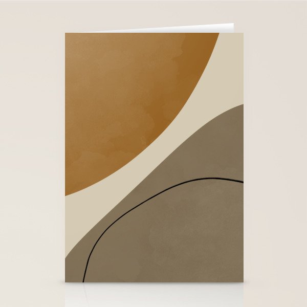 Organic Abstract Shapes #3 Stationery Card Gallery Image 2