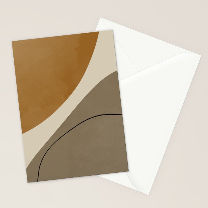 Organic Abstract Shapes #3 Stationery Card Gallery Image 2