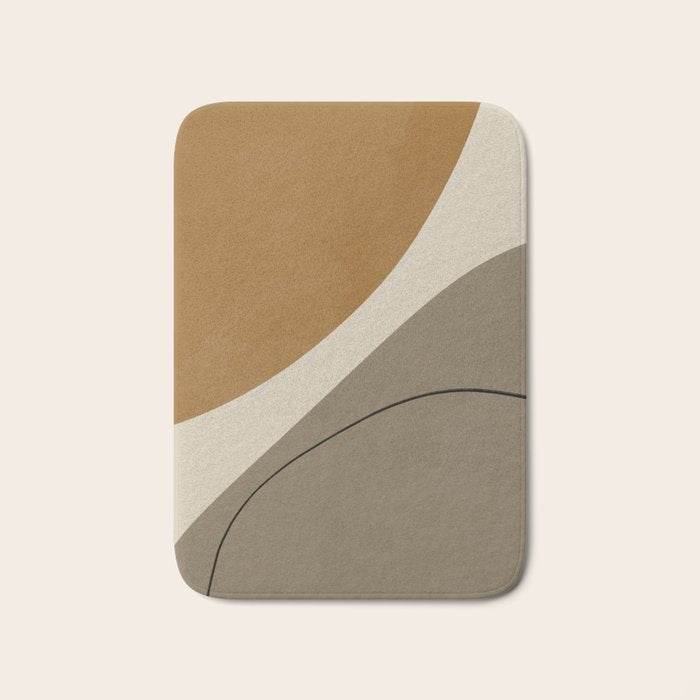 Organic Abstract Shapes #3 Bath Mat Gallery Image 1