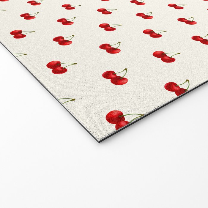 Y2K Cherries - Creme Pattern Miniature Welcome Mat Gallery Image 2