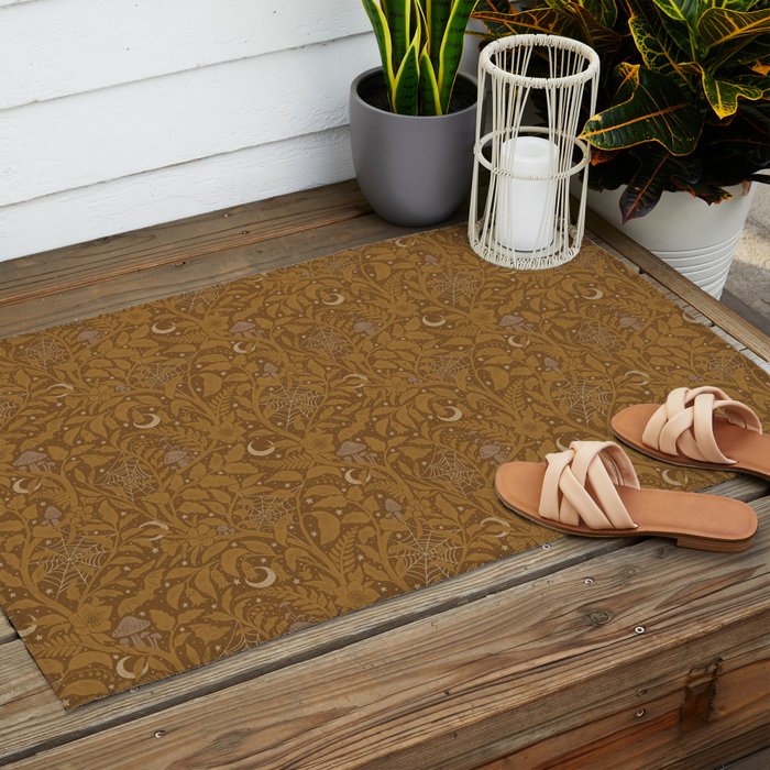 Mysterious Garden - bronze Outdoor Rug Gallery Image 2