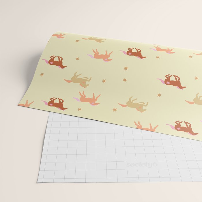 Herd of Wild West horses pattern Wrapping Paper Gallery Image 2