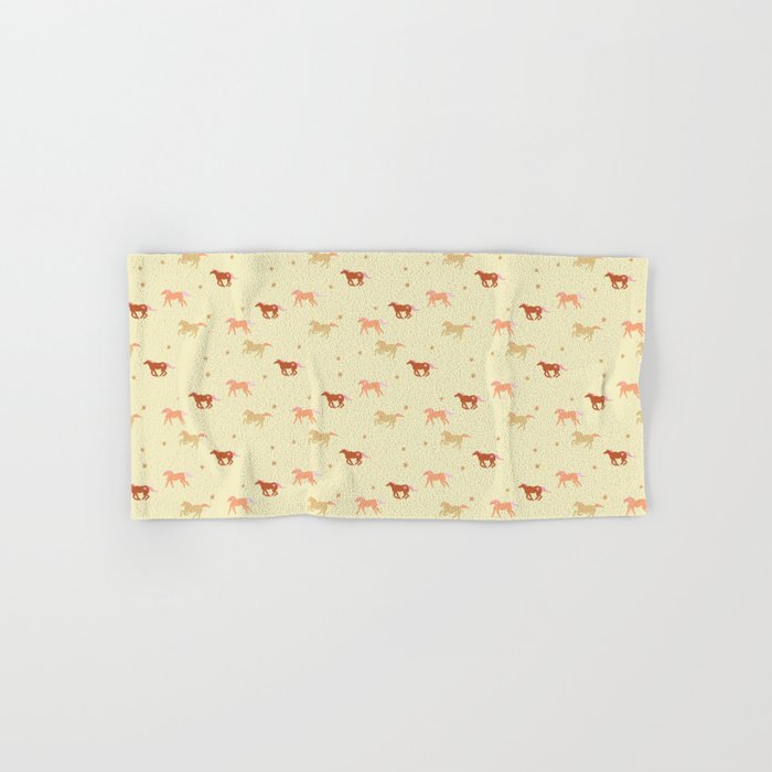 Herd of Wild West horses pattern Bath Towel Gallery Image 1