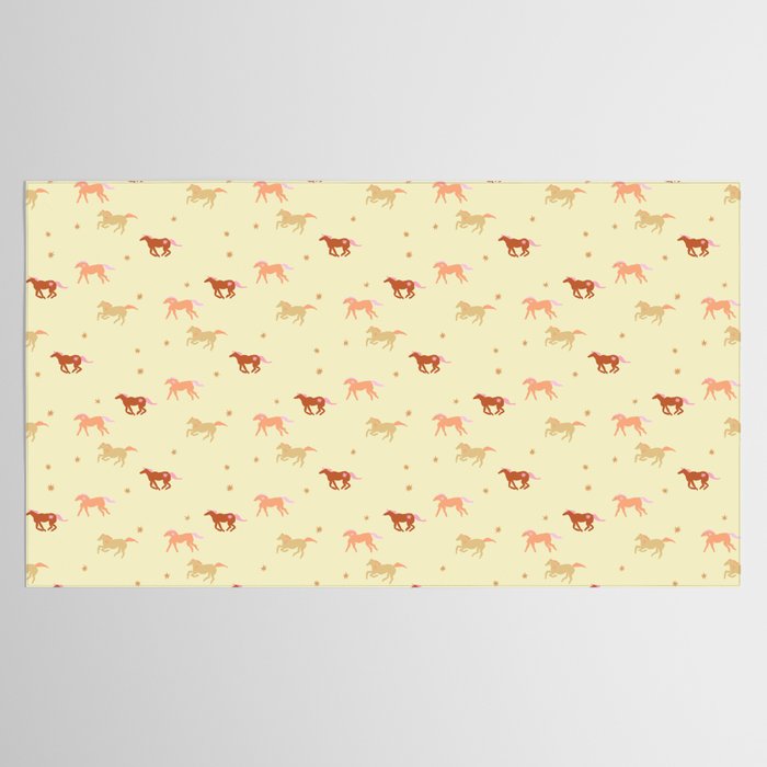 Herd of Wild West horses pattern Tablecloth Gallery Image 2