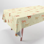 Herd of Wild West horses pattern Tablecloth Gallery Image 1
