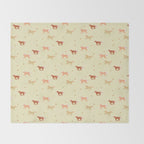 Herd of Wild West horses pattern Throw Blanket Gallery Image 2