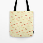 Herd of Wild West horses pattern Tote Bag Gallery Image 1