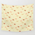 Herd of Wild West horses pattern Wall Tapestry Gallery Image 4
