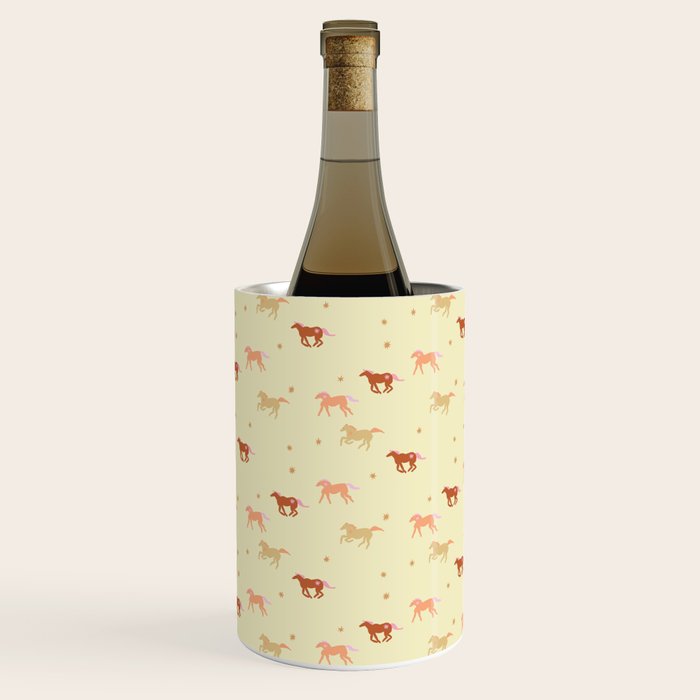 Herd of Wild West horses pattern Wine Chiller Gallery Image 3