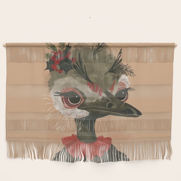 Festive Ostrich Wall Hanging Gallery Image 1