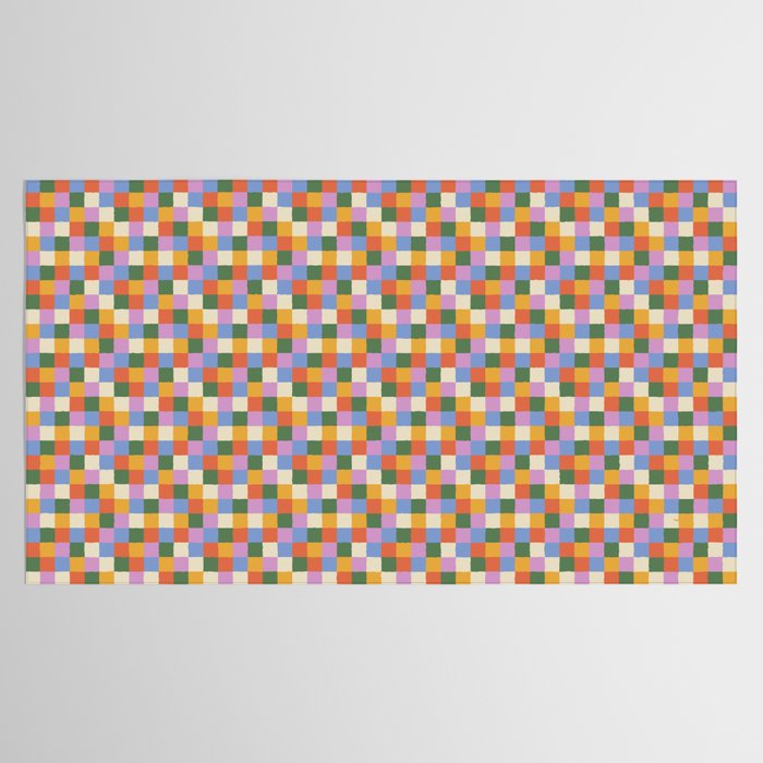 Bold Colorful Checks Pattern - Small XXXVII Tablecloth Gallery Image 2