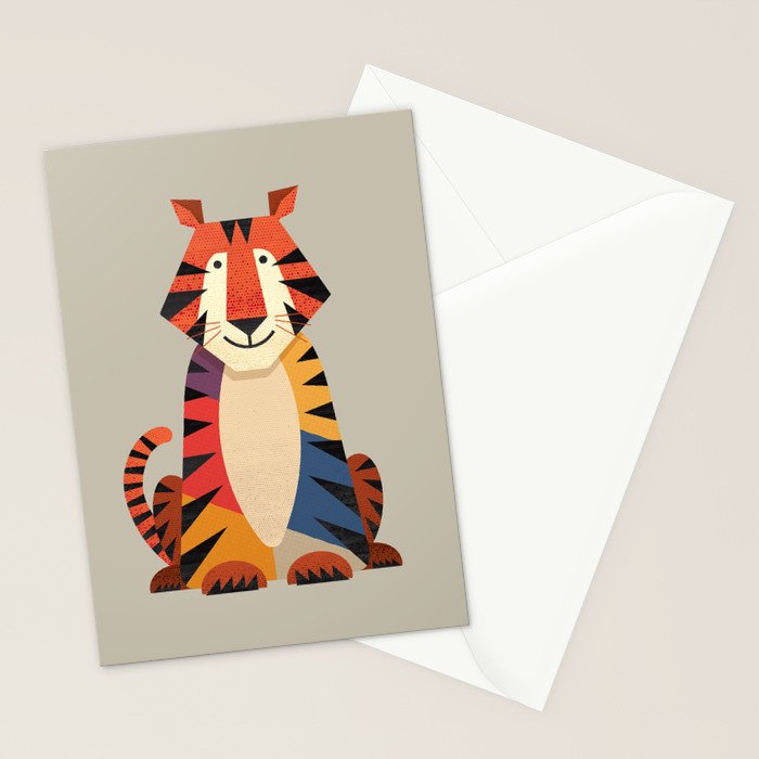 Tiger Stationery Card Gallery Image 2