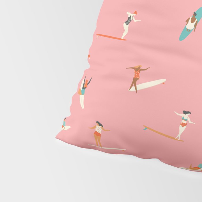 Surf sistas Pillow Sham Gallery Image 4