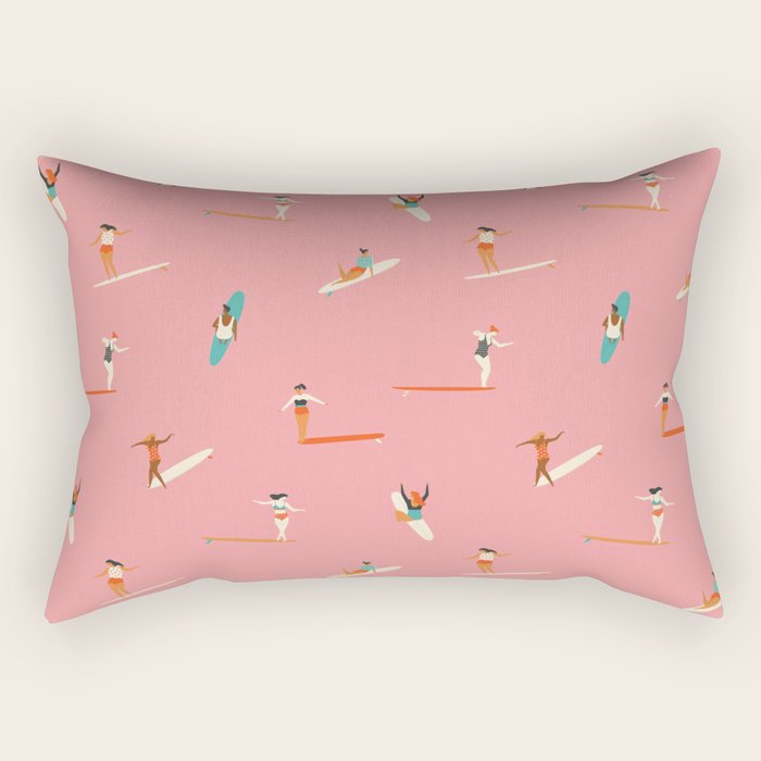 Surf sistas Rectangular Pillow Gallery Image 2