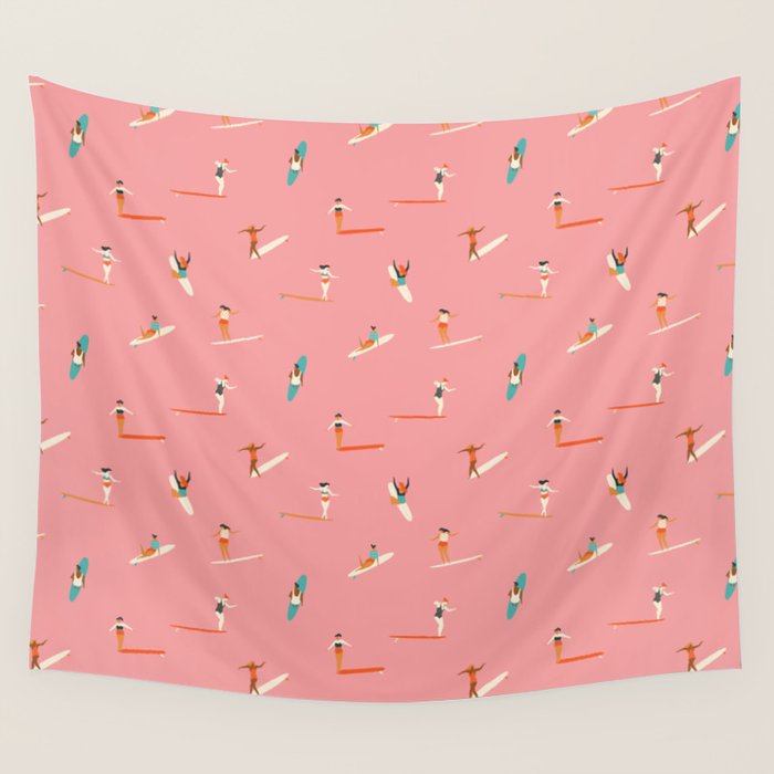Surf sistas Wall Tapestry Gallery Image 4