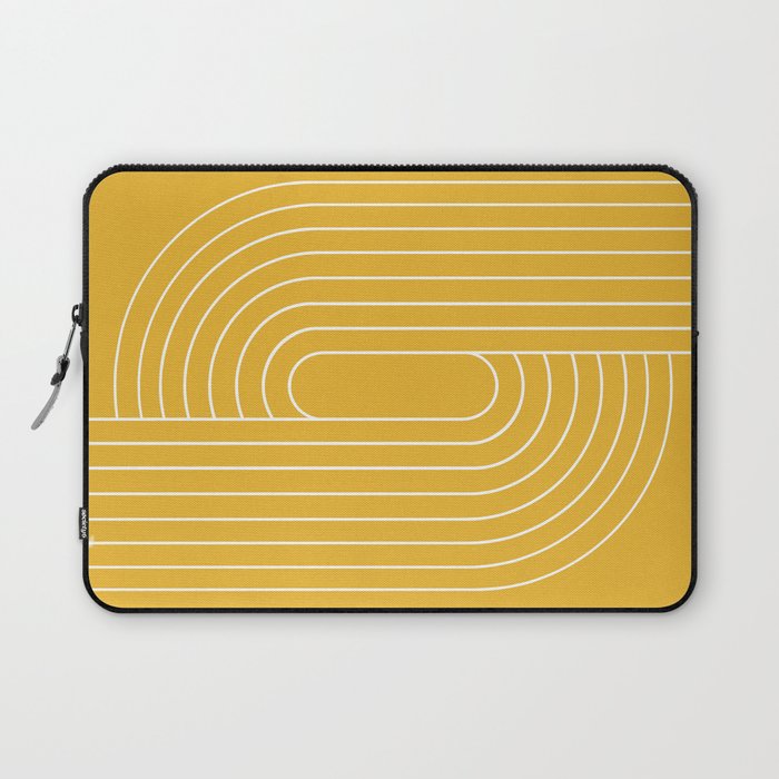 Oval Lines Abstract VII Laptop Sleeve Gallery Image 1