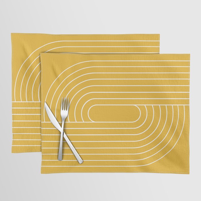 Oval Lines Abstract VII Placemat Gallery Image 1
