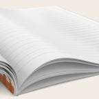 Retro Watercolor Plaid Painted Stripe Pattern in Clay and Putty Notebook Gallery Image 2