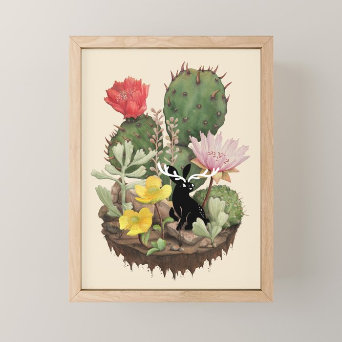 Tiny Jackalope Mini Art Print Gallery Image 1