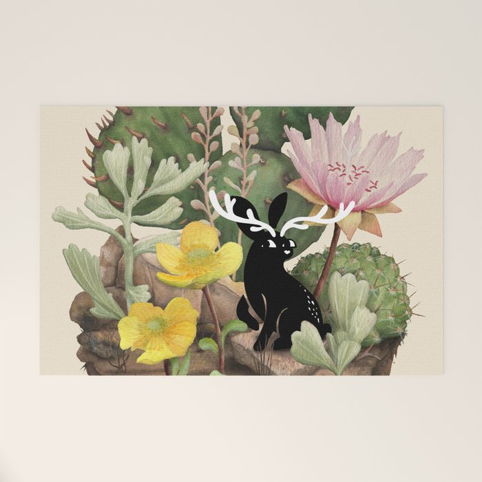 Tiny Jackalope Welcome Mat Gallery Image 1